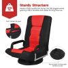 360-Degree Swivel Gaming Floor Chair with Foldable Adjustable Backrest