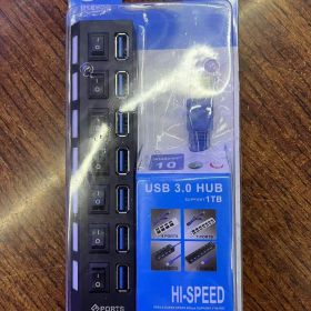 USB 3.0 4 Port HUB ; Computer USB Multi-interface Splitter USB Splitter ; 4 In 1 Expansion High Speed Flash Drive; For Mobile HDD; MacBook (Items: USB 3.0 7-port HUB)