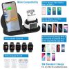 Wireless Charger 10W Fast Charging Station For iPhone Apple iWatch Series 5/4/3/2/1 AirPods