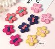 Hair Magic Stickers 5 pairs Computer Embroidered Hair Accessories Bangs Post Sticker Clip-Less Hair Ornaments Sticks to Hair Reusable