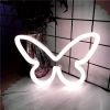 1pc, Butterfly LED Neon Sign, USB Or Battery Powered Neon Sign, Bedroom Decor, Wedding Decor, Birthday Decor, Party Decor, Wedding Supplies