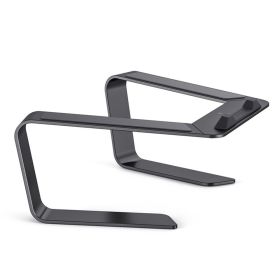 Portable Laptop Stand Holder Cooling Bracket for Notebook Computer with Aluminum Alloy Heightening Neck Guard Laptop Accessories (Color: Gray)