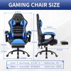 Ergonomic Gaming Chair for Adults, Comfortable Computer Chair for Heavy People, Adjustable Height Office Desk Chair with Wheels