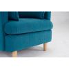 29.5 "W Modern Fabric Decorative Chair Armchair Upholstered Reading Chair Single Sofa Casual Club Chair with Solid Wooden Feet and 2 Pillow