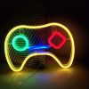 1pc, LED Gaming Neon Gaming Controller Shape LED Logo Light, Gaming Player Gift, Home Decor, Bedroom Decor, Room Decor, Indoor Decor, Wedding Decor