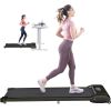 2 in 1 Under Desk Electric Treadmill 2.5HP;  with Bluetooth APP and speaker;  Remote Control;  Display;  Walking Jogging Running Machine Fitness Equip